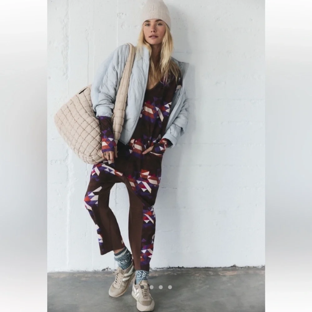 FP Movement Hot Shot Long-sleeved Printed Onesie - Size Medium - Picture 2 of 11